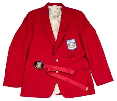 1984 Barry Larkin Olympic Ceremonies USA Team Jacket and Belt (Larkin LOA)